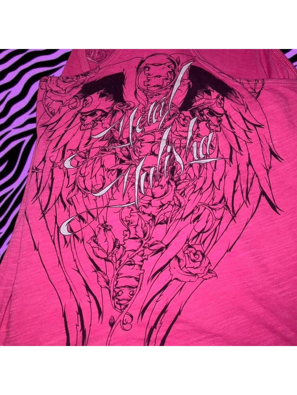 Metal Mulisha Men's Pink Vests-tanks-cami